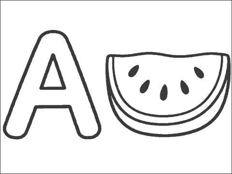 А — арбуз